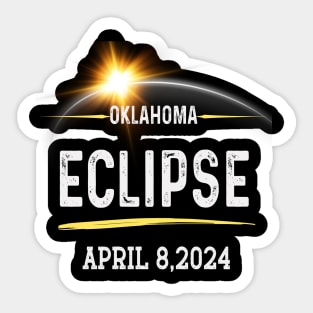 2024 Solar Eclipse oklahoma USA Totality Sticker